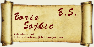 Boris Sojkić vizit kartica